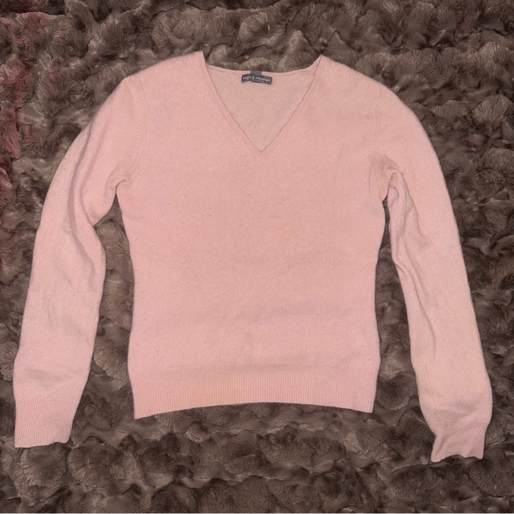 Apt. 9 Pink 100% Cashmere Sweater